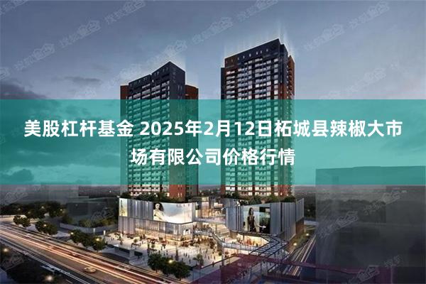 美股杠杆基金 2025年2月12日柘城县辣椒大市场有限公司价格行情