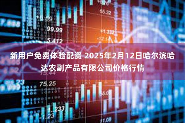 新用户免费体验配资 2025年2月12日哈尔滨哈达农副产品有限公司价格行情