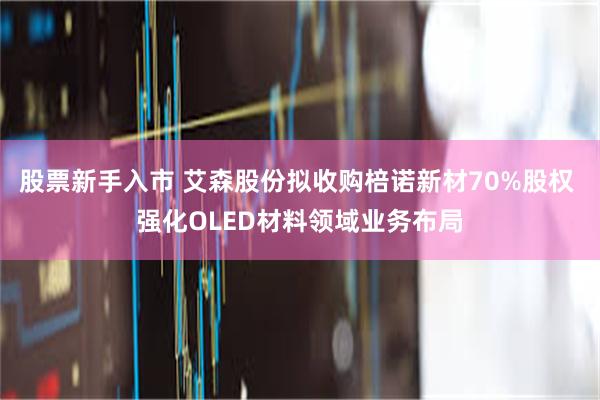 股票新手入市 艾森股份拟收购棓诺新材70%股权 强化OLED材料领域业务布局